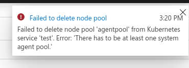 About Azure AKS Default Node Pool